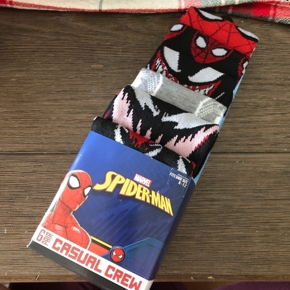 Marvel Spider-man Casual crew socks 6 pairs